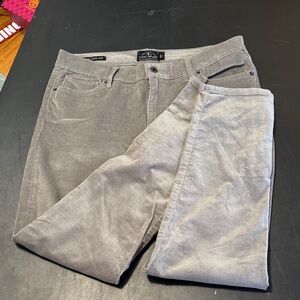 Lucky Brand Gray Corduroy Pants